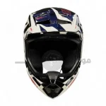 کلاه کاسکت کراسی برند 100 درصد مدل Glossy black white