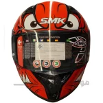 کلاه کاسکت فک ثابت برند SMK مدل Stellar Ease Red Black