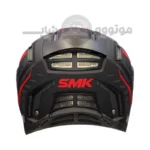 کلاه کاسکت فک ثابت برند smk مدل AGNAR Matte balck line red