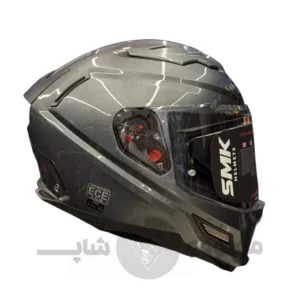 کلاه کاسکت فک ثابت برند smk مدل AGNAR glossy graya
