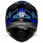 کلاه کاسکت فک ثابت برند استیل برد مدل Glossy black blue