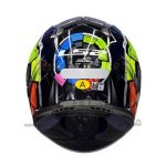 کلاه کاسکت فک ثابت برند ls2 مدل Glossy black mixcolor
