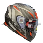 کلاه کاسکت فک ثابت برند ls2 مدل Ls2 ff800gray black orange