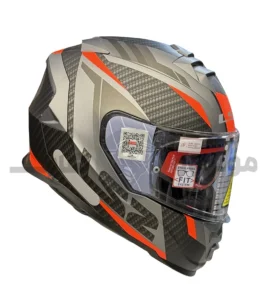 کلاه کاسکت فک ثابت برند ls2 مدل Ls2 ff800gray black orange