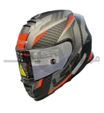کلاه کاسکت فک ثابت برند ls2 مدل Ls2 ff800gray black orange