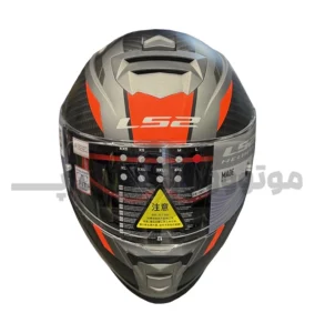 کلاه کاسکت فک ثابت برند ls2 مدل Ls2 ff800gray black orange