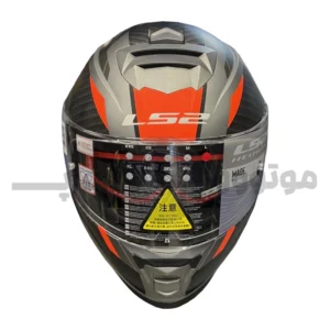 کلاه کاسکت فک ثابت برند ls2 مدل Ls2 ff800gray black orange