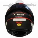 کلاه کاسکت فک ثابت برند ls2 مدل LS2 Rookie Black red
