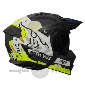 کلاه کاسکت فک جداشو برند راپیدو مدل 890Scorpion Matt black green