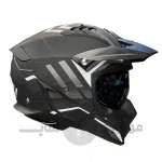 کلاه کاسکت فک جداشو برند راپیدو مدل 890Scorpion Matt black silver