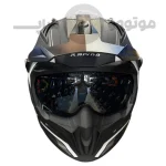 کلاه کاسکت فک جداشو برند راپیدو مدل 890Scorpion Matt black silver