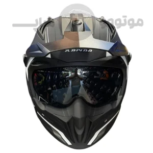 کلاه کاسکت فک جداشو برند راپیدو مدل 890Scorpion Matt black silver
