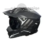 کلاه کاسکت فک جداشو برند راپیدو مدل 890Scorpion Matt black silver