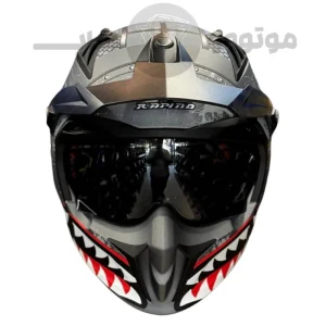کلاه کاسکت فک جداشو برند راپیدو مدل 890Scorpion Monster gray