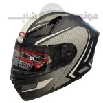 کلاه کاسکت فک متحرک برند ردلاین مدل 960 Matte black white - تصویر 3