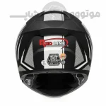 کلاه کاسکت فک متحرک برند ردلاین مدل 960 Matte black white - تصویر 4