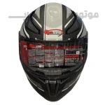 کلاه کاسکت فک متحرک برند ردلاین مدل 960 Matte black white - تصویر 2