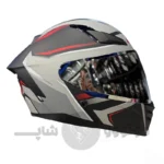 کلاه کاسکت فک متحرک برند ردلاین مدل 960 Matte black gray red
