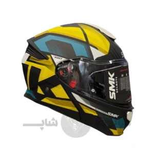 کلاه کاسکت فک متحرک برند SMK مدل GOLLWING Matte mix color