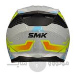 کلاه کاسکت فک متحرک برند SMK مدل GOLLWING White mixcolor