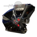 کلاه کاسکت فک متحرک برند SMK مدل GOLLWING Glossy black