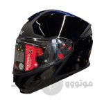 کلاه کاسکت فک متحرک برند SMK مدل GOLLWING Glossy black