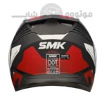 کلاه کاسکت فک متحرک برند SMK مدل GOLLWING Matt black white red