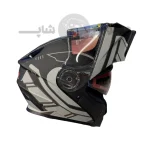 کلاه کاسکت فک متحرک برند ردلاین مدل Matte black gray 939