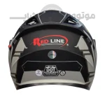 کلاه کاسکت فک متحرک برند ردلاین مدل Matte black gray 939