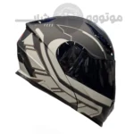 کلاه کاسکت فک متحرک برند ردلاین مدل Matte black gray 939