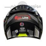 کلاه کاسکت فک متحرک برند ردلاین مدل matte black gray green 939