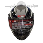 کلاه کاسکت فک متحرک برند ردلاین مدل matte black gray line939