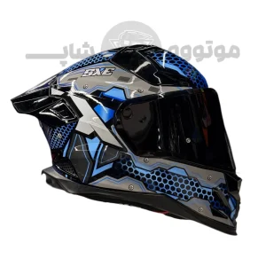 کلاه کاسکت استیل برد مدل sbh61 sxe Glossy blue gray
