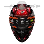 کلاه کاسکت استیل برد مدل sbh61 sxe Glossy gray red