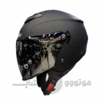 کلاه کاسکت بدون فک برند فلش مدل Black Matte