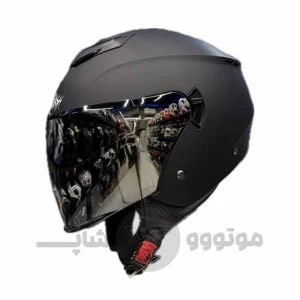 کلاه کاسکت بدون فک برند فلش مدل Black Matte