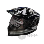 کلاه کاسکت ادونچری برند وگا black white glossy
