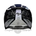 کلاه کاسکت ادونچری برند وگا black white glossy