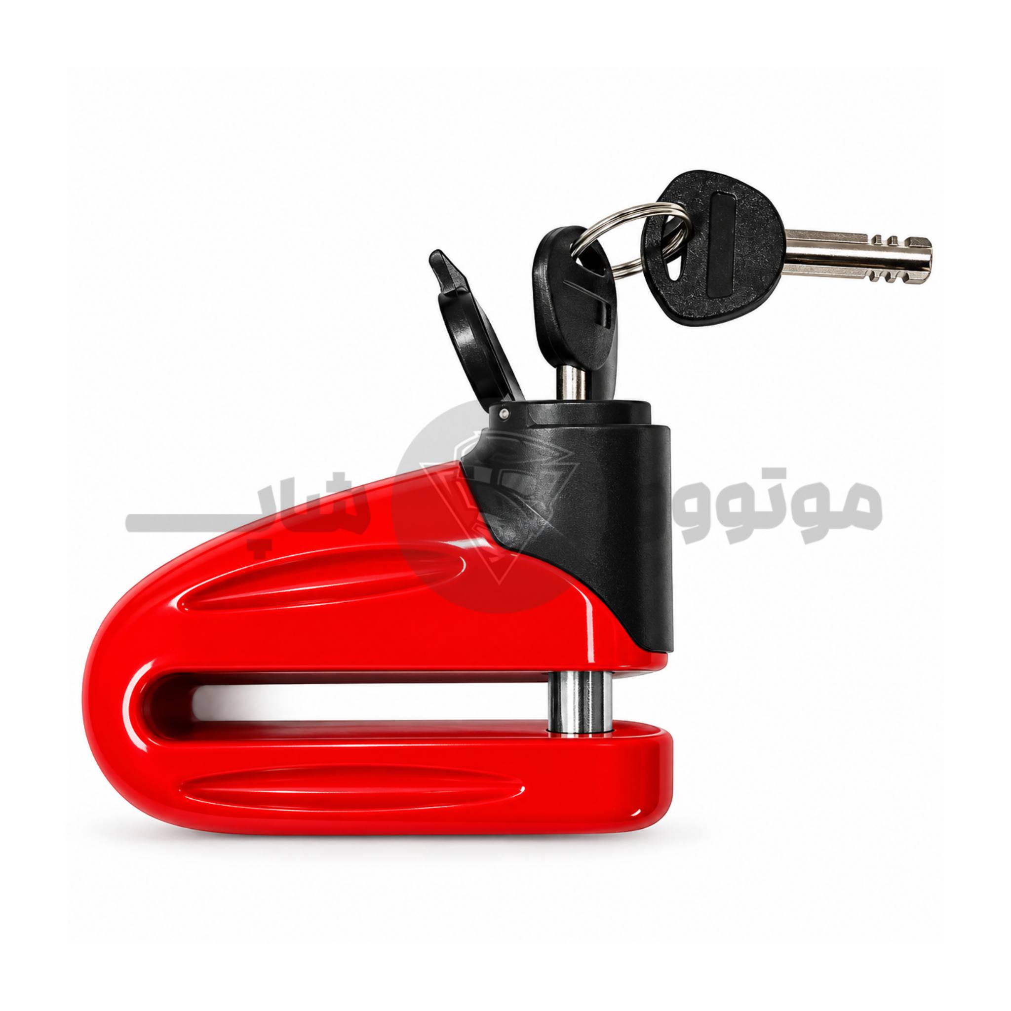 disc lock motorcycle Redline قفل دیسک موتور سیکلت برند ردلاین قرمز