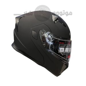 کلاه کاسکت فک متحرک برند da1 مدل 106 Black Matte