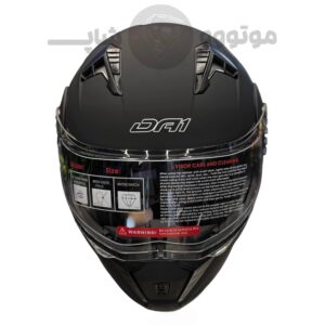 کلاه کاسکت فک متحرک برند da1 مدل 106 Black Matte