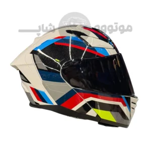 کلاه کاسکت فک متحرک برند ردلاین مدل 960 Glossy White Black Red Blue
