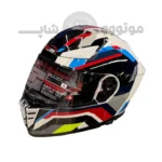 کلاه کاسکت فک متحرک برند ردلاین مدل 960 Glossy White Black Red Blue