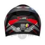 کلاه کاسکت فک متحرک برند ردلاین مدل 960 Matte black Red Gray
