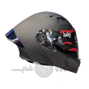 کلاه کاسکت فک متحرک برند استیل برد مدل SB20 Matte Black