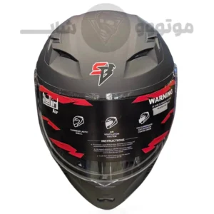 کلاه کاسکت فک متحرک برند استیل برد مدل SB20 Matte Black