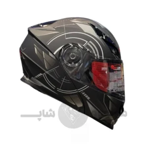 کلاه کاسکت فک متحرک برند ردلاین مدل 939 matte black time