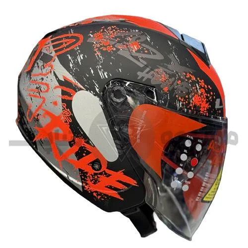 helmet-without-jaws-ls2-twister-matte-black-red-ride (1) کلاه کاسکت بدون فک برند ls2 مدل Twister Matte Black Red RIDE