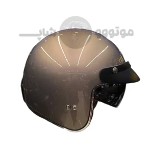 کلاه کاسکت بدون فک وسپایی برند راپیدو Glossy Brown