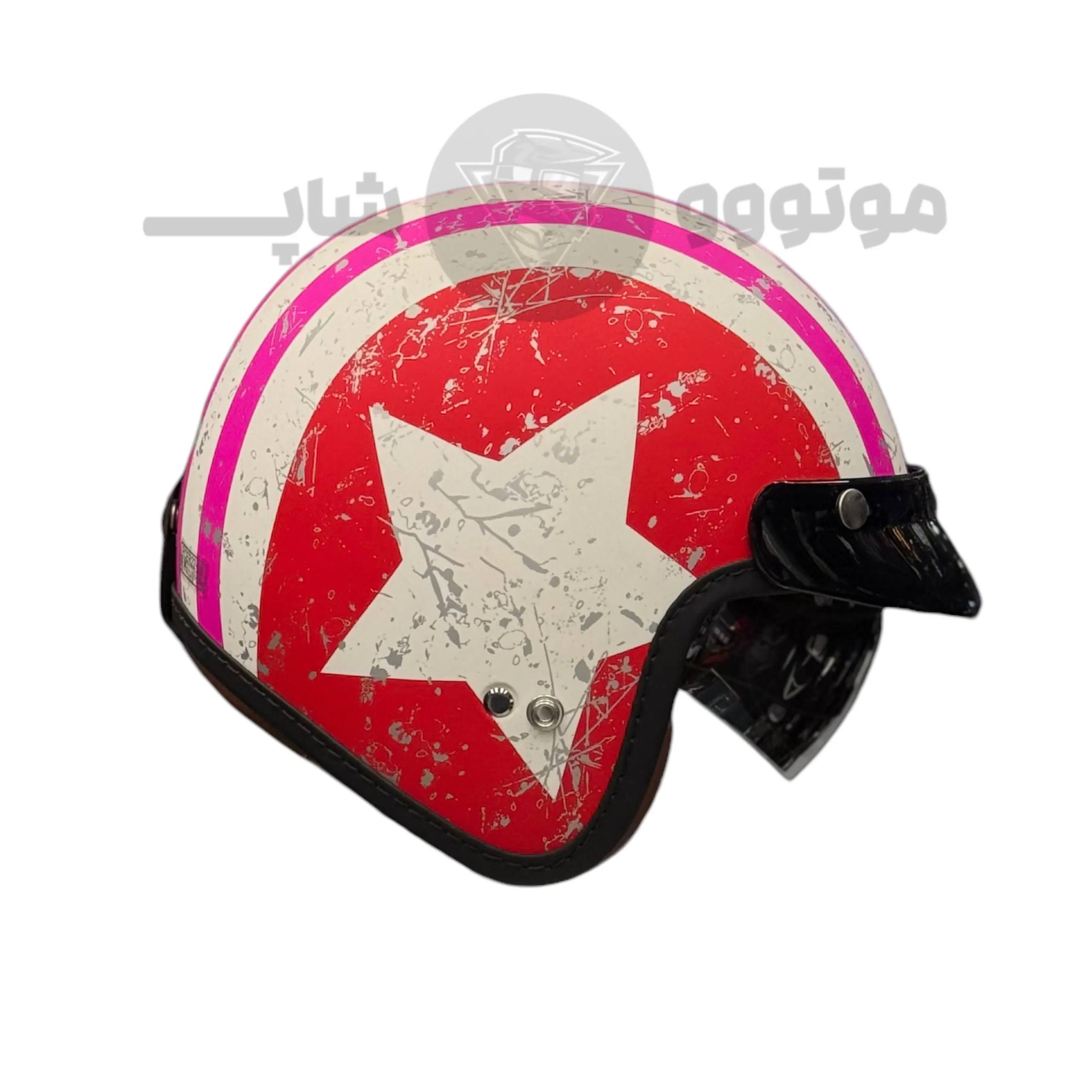 helmet-without-jaw-vespa-rapido-matte-mix-color 2 کلاه کاسکت بدون فک وسپایی برند راپیدو Matte mix color